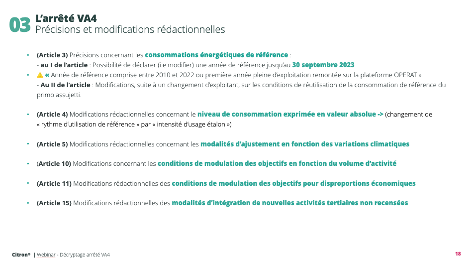 Décret Tertiaire - Décryptage de l'arrêté Valeur Absolue IV